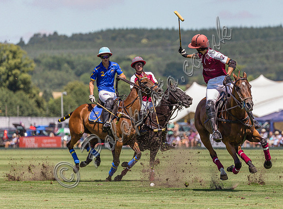 polo action Gold Cup quarter finals 2022, Cowdray Park Polo Club