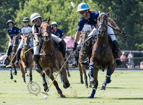 Polo action, 2025 Gold Cup quarter finals, Cowdray Park Polo Club