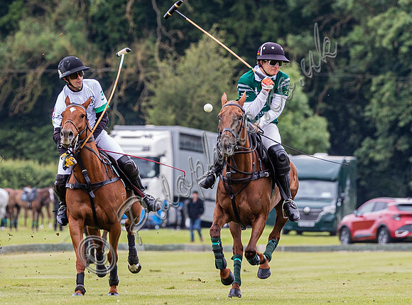 Polo action, Warwickshire Cup 2024 at Cirencester Park
