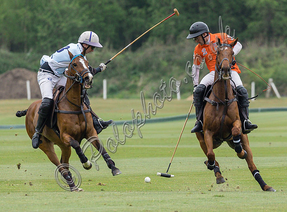 Polo action, 2022 Tyro Cup, Cowdray Park Polo Club