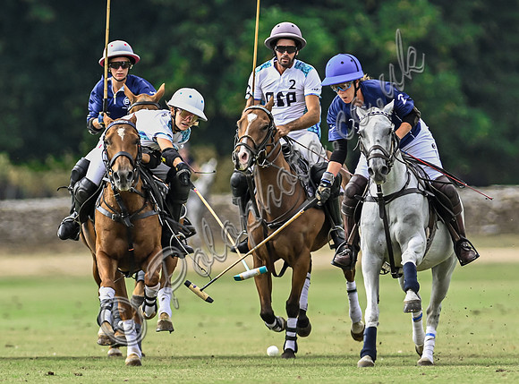 Polo action, Wichenford Bowl 2025 semi-final match, Beaufort Polo Club