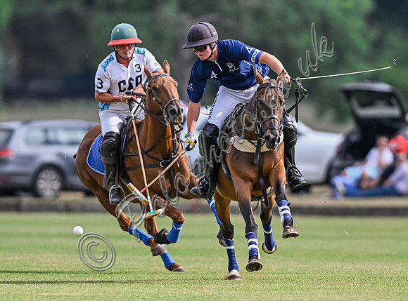 Polo action, Wichenford Bowl 2025 semi-final match, Beaufort Polo Club