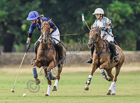 Polo action, Wichenford Bowl 2025 semi-final match, Beaufort Polo Club