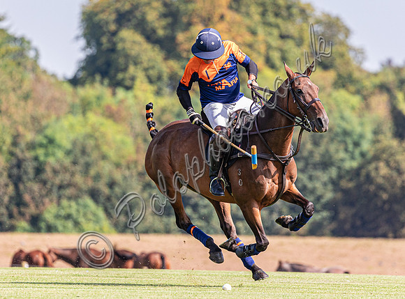 Polo action, Kingscote Cup league match 2023, Cup, Cirencester Park