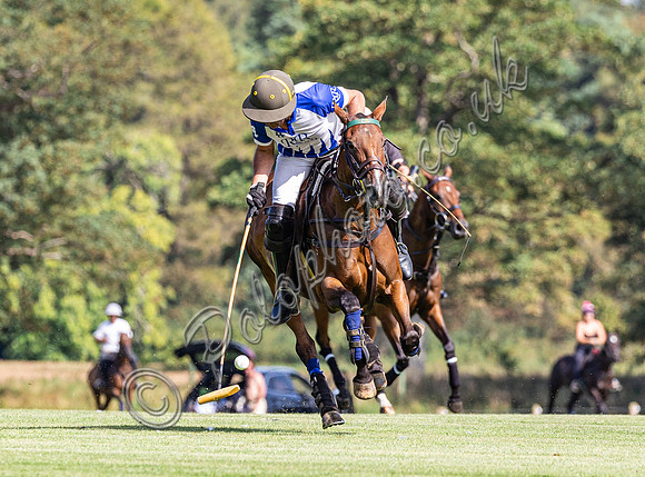 Polo action, Kingscote Cup league match 2023, Cup, Cirencester Park