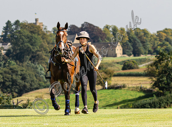 Polo action, Kingscote Cup league match 2023, Cup, Cirencester Park