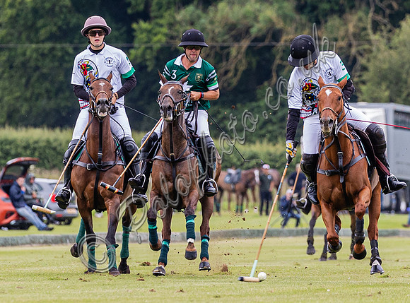 Polo action, Warwickshire Cup 2024 at Cirencester Park