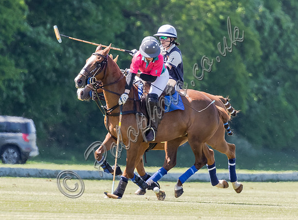 Coxwell v Noon Giraffe polo action , Committee Cup semi-final 2021
