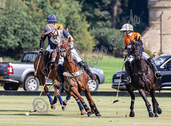 Polo action 2023 Kingscote Cup, Cirencester Park