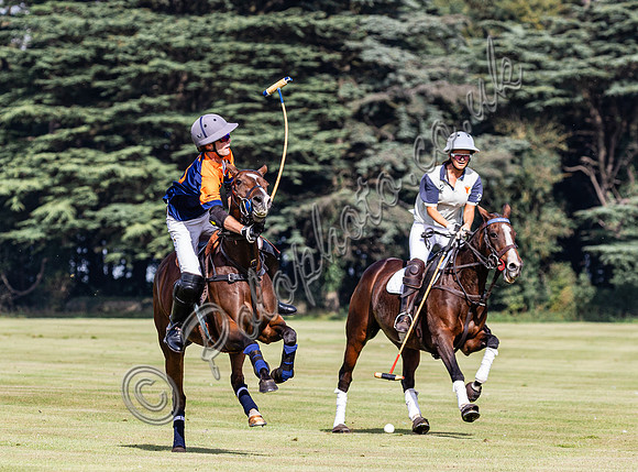 Polo action 2023 Kingscote Cup, Cirencester Park