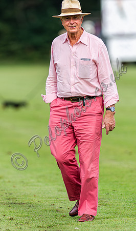 Treading the divots at half time, Kingscote Cup, Cirencester Park, 2023