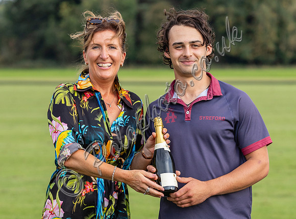 Presentation  MVP, Kingscote Cup, Cirencester Park, 2023