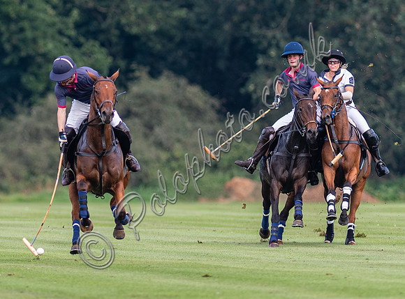 Polo action, Kingscote Cup, Cirencester Park, 2023