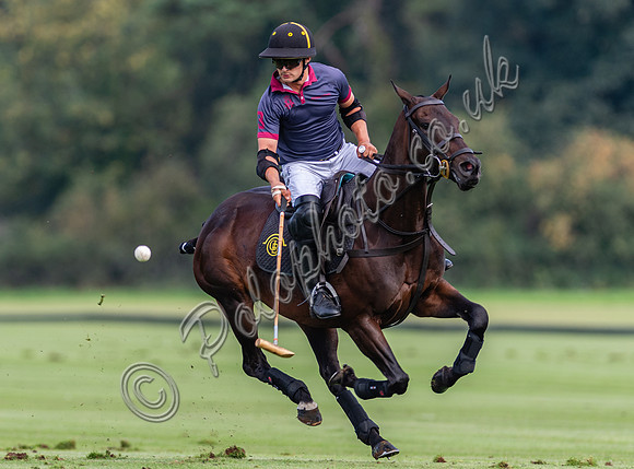Polo action, Kingscote Cup, Cirencester Park, 2023