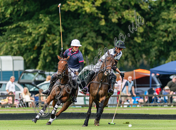 Polo action, Kingscote Cup, Cirencester Park, 2023