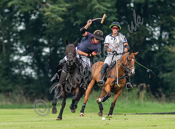 Polo action, Kingscote Cup, Cirencester Park, 2023