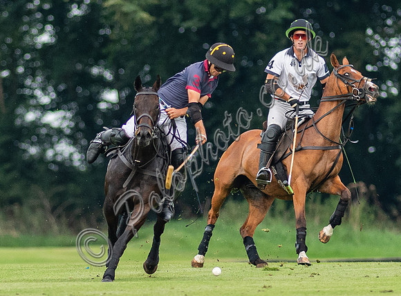 Polo action, Kingscote Cup, Cirencester Park, 2023