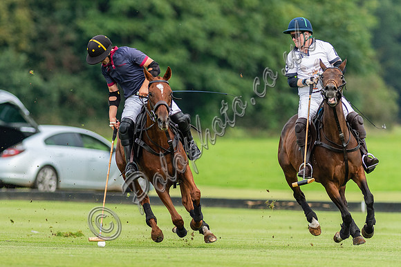 Polo action, Kingscote Cup, Cirencester Park, 2023