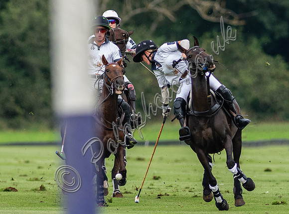Polo action, Kingscote Cup, Cirencester Park, 2023