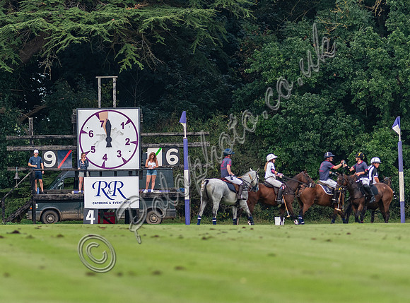 Polo action, Kingscote Cup, Cirencester Park, 2023