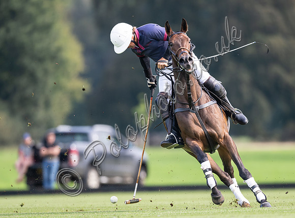 Polo action, Kingscote Cup, Cirencester Park, 2023