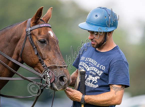 Polo grooms and ponies, Cirencester Park, 2023