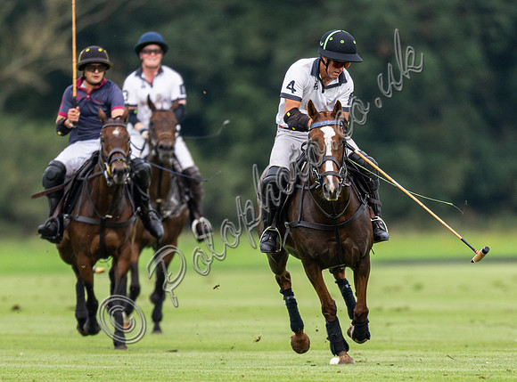 Polo action, Kingscote Cup, Cirencester Park, 2023