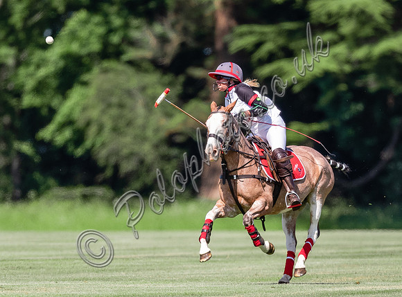 Polo action Tyro Cup Final- Suzannah Harvey, Cotswold Airport