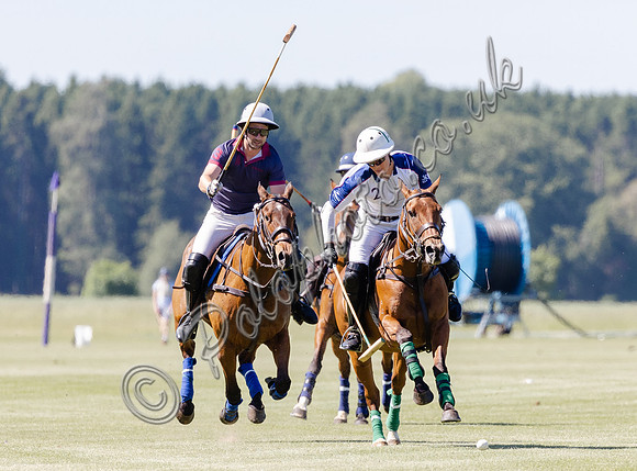 Polo action, Junior Cavalry Cup, Cirencester Park