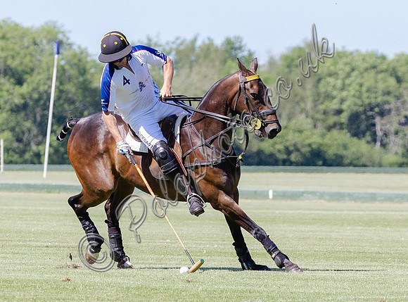 Polo action, Junior Cavalry Cup, Cirencester Park