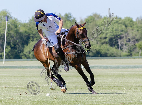 Polo action, Junior Cavalry Cup, Cirencester Park