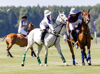 Polo action, Junior Cavalry Cup, Cirencester Park