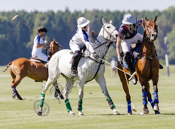 Polo action, Junior Cavalry Cup, Cirencester Park