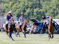 Polo action, Junior Cavalry Cup, Cirencester Park