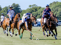 Polo action, Junior Cavalry Cup, Cirencester Park