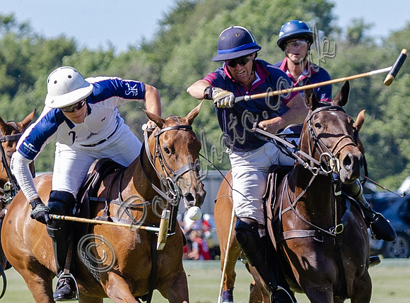 Polo action, Junior Cavalry Cup, Cirencester Park