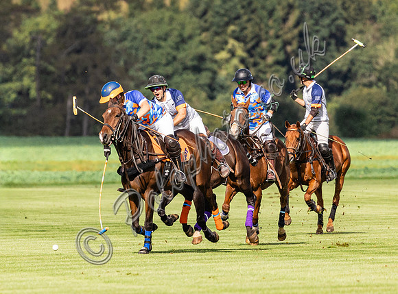 Polo action, Sue Cudmore Associates subsidiary semi final, Cirencester Park