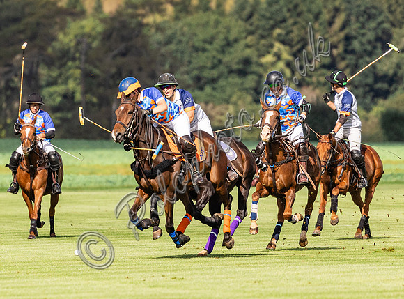 Polo action, Sue Cudmore Associates subsidiary semi final, Cirencester Park
