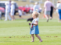 Treading in at polo match