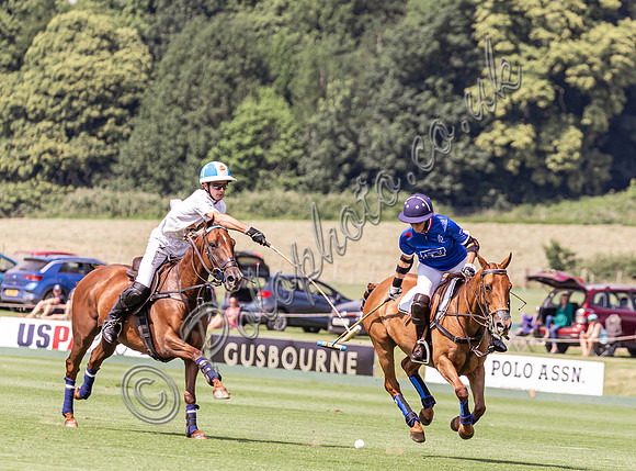 Polo action, 2024 Gold Cup, Cowdray Park Polo Club