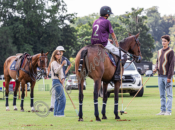 Polo action, The Ruins Cup (Holden White) 2024, Cowdray Park Polo Club