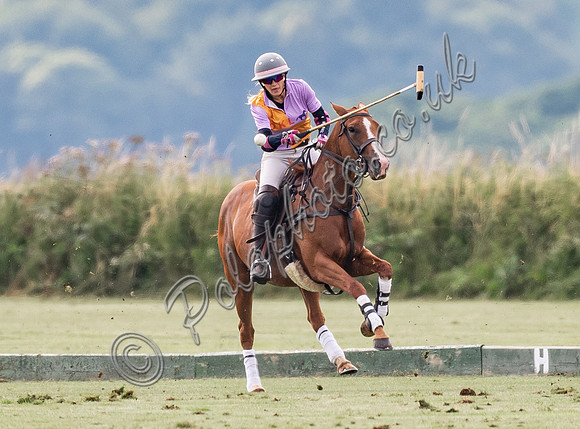 Polo action, Ladies 18 Goal Tournament,  Cirencester Park
