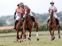 Polo action, Ladies 18 Goal Tournament,  Cirencester Park