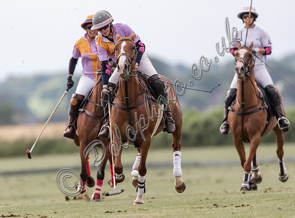 Polo action, Ladies 18 Goal Tournament,  Cirencester Park