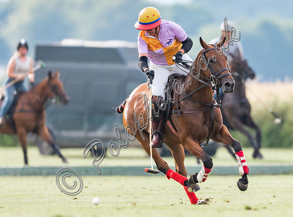 Polo action, Ladies 18 Goal Tournament,  Cirencester Park