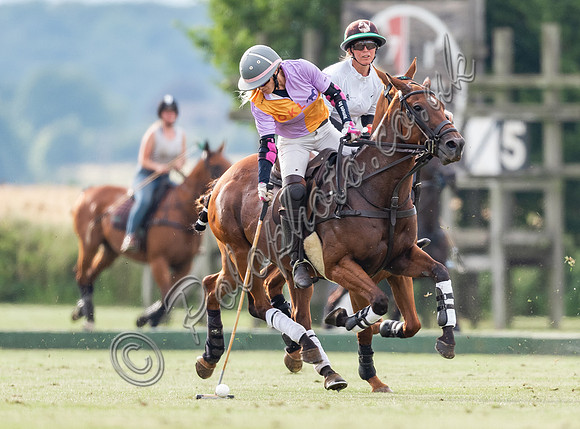 Polo action, Ladies 18 Goal Tournament,  Cirencester Park
