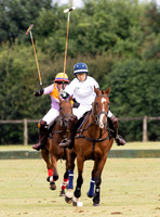 Polo action, Ladies 18 Goal Tournament,  Cirencester Park