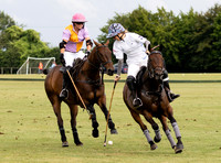 Polo action, Ladies 18 Goal Tournament,  Cirencester Park