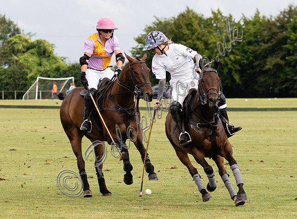 Polo action, Ladies 18 Goal Tournament,  Cirencester Park
