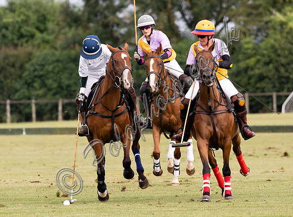 Polo action, Ladies 18 Goal Tournament,  Cirencester Park